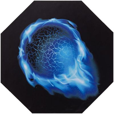 Imagen 2 del producto Protector Piso Gamer 117x117 cm Goma Multicolor