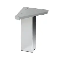 KUTZ - Pata cofrente aluminio 200mm anodizado brillo