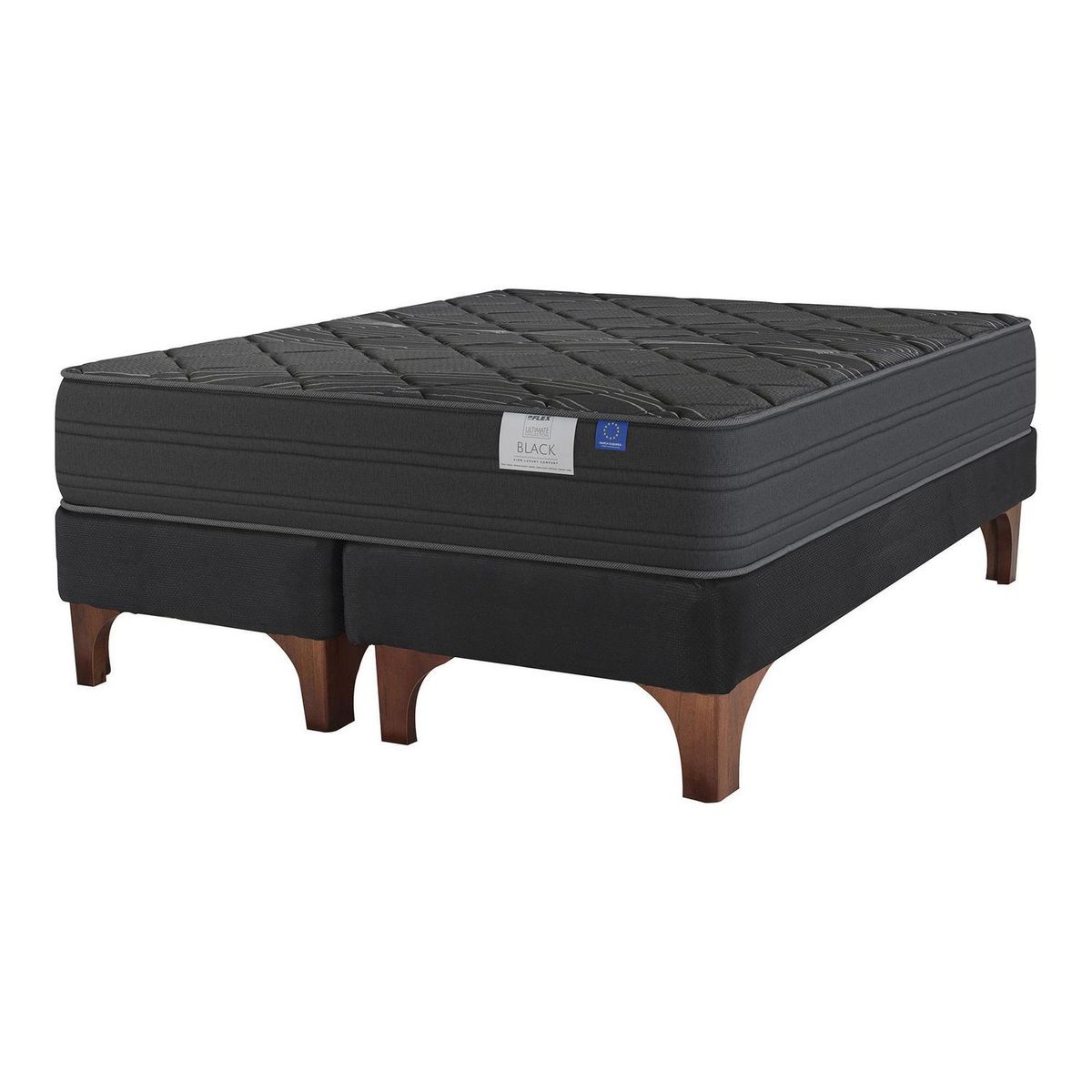 FLEX - Cama King Europea Black Gris