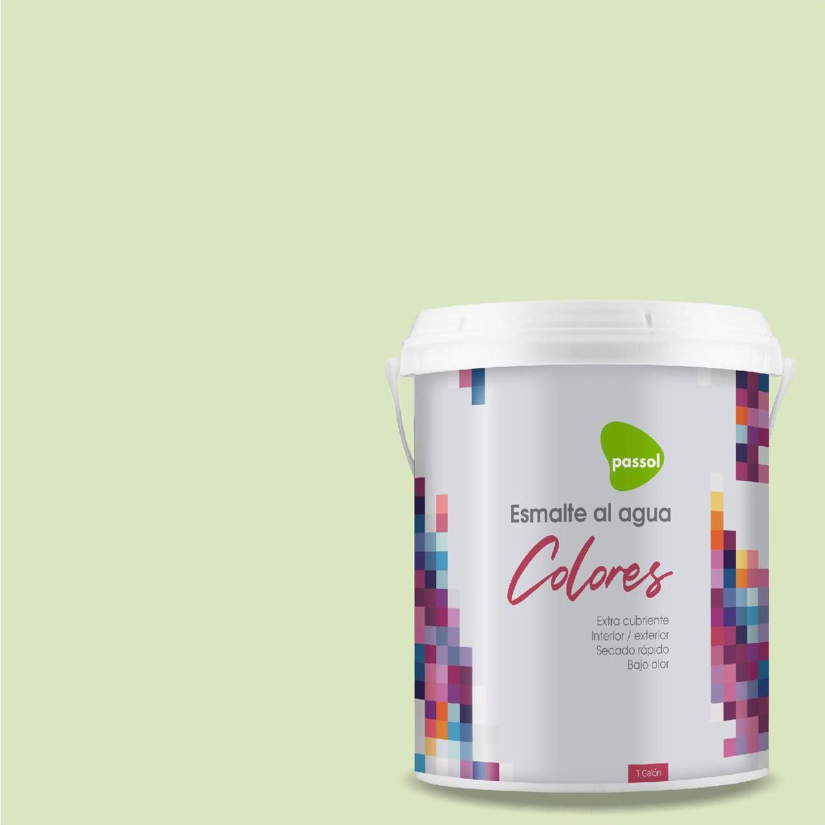 PASSOL - Esmalte al Agua 1 galón(es) Mate Verde Green Haze