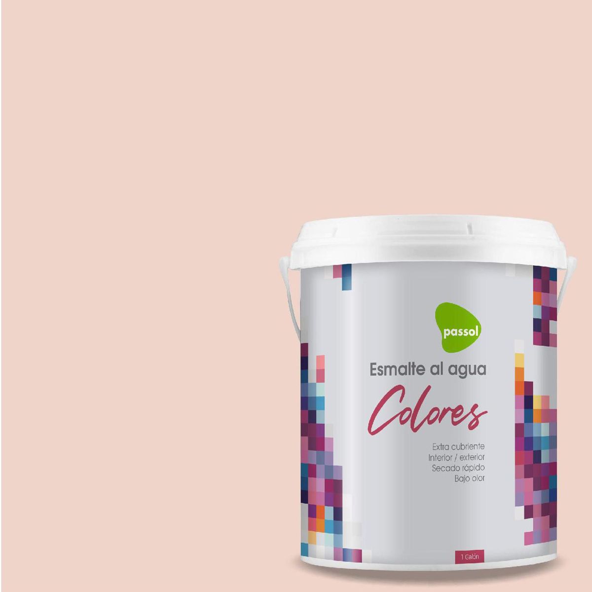 PASSOL - Esmalte al Agua 1 galón(es) Mate Rosado Gentle Doe