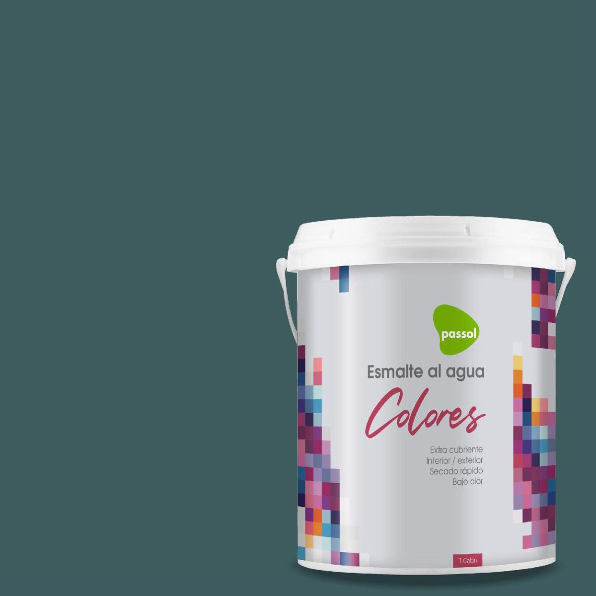PASSOL - Esmalte al Agua 1 galón(es) Mate Verde Conifer