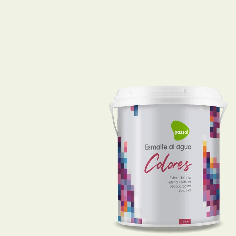 PASSOL - Esmalte al Agua Mate 1 galón(es) Blanco Chilled Dacqui