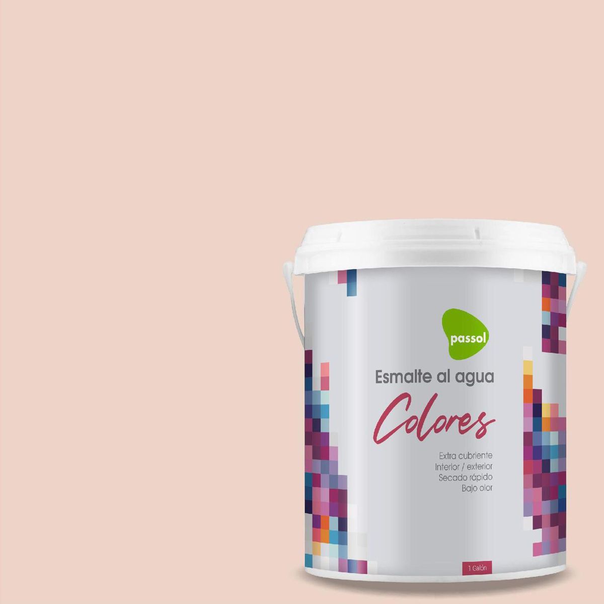 PASSOL - Esmalte al Agua 1 galón(es) Mate Rosado Cozy Peach