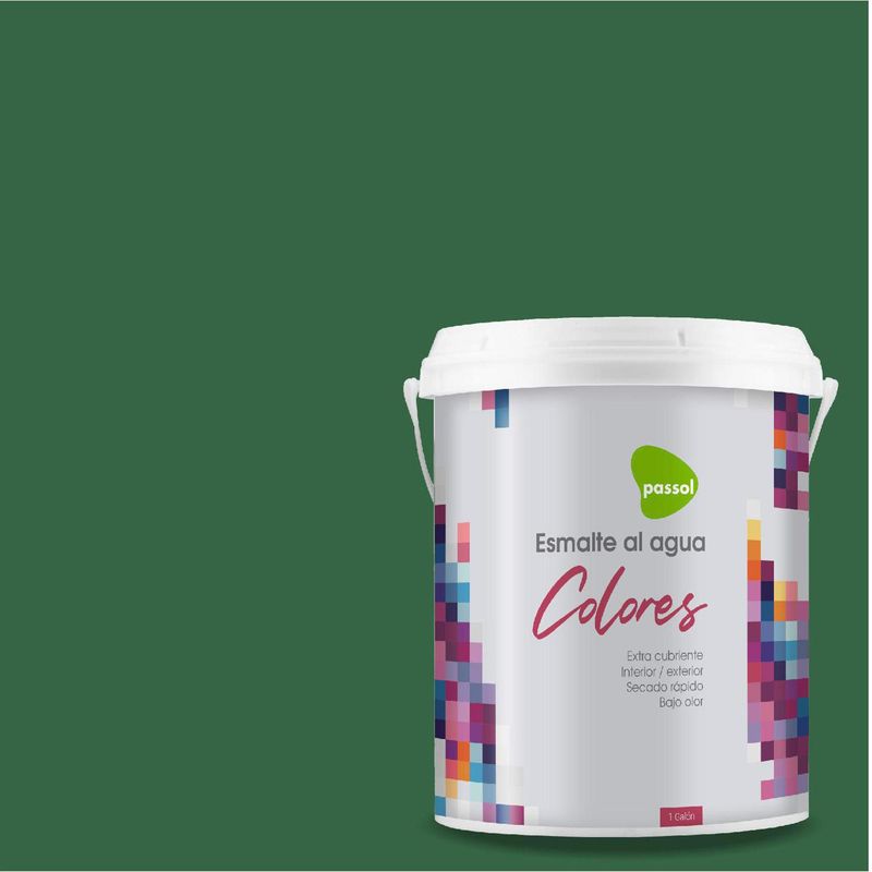 PASSOL - Esmalte al Agua Mate 1 galón(es) Verde Mayfair