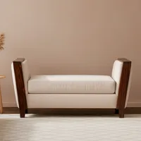 Banqueta 1 cuerpo Venecia 135x73x49 cm Beige