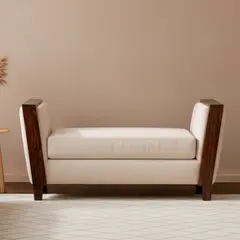 NUEVALINEA - Banqueta 1 cuerpo Venecia 135x73x49 cm Crudo