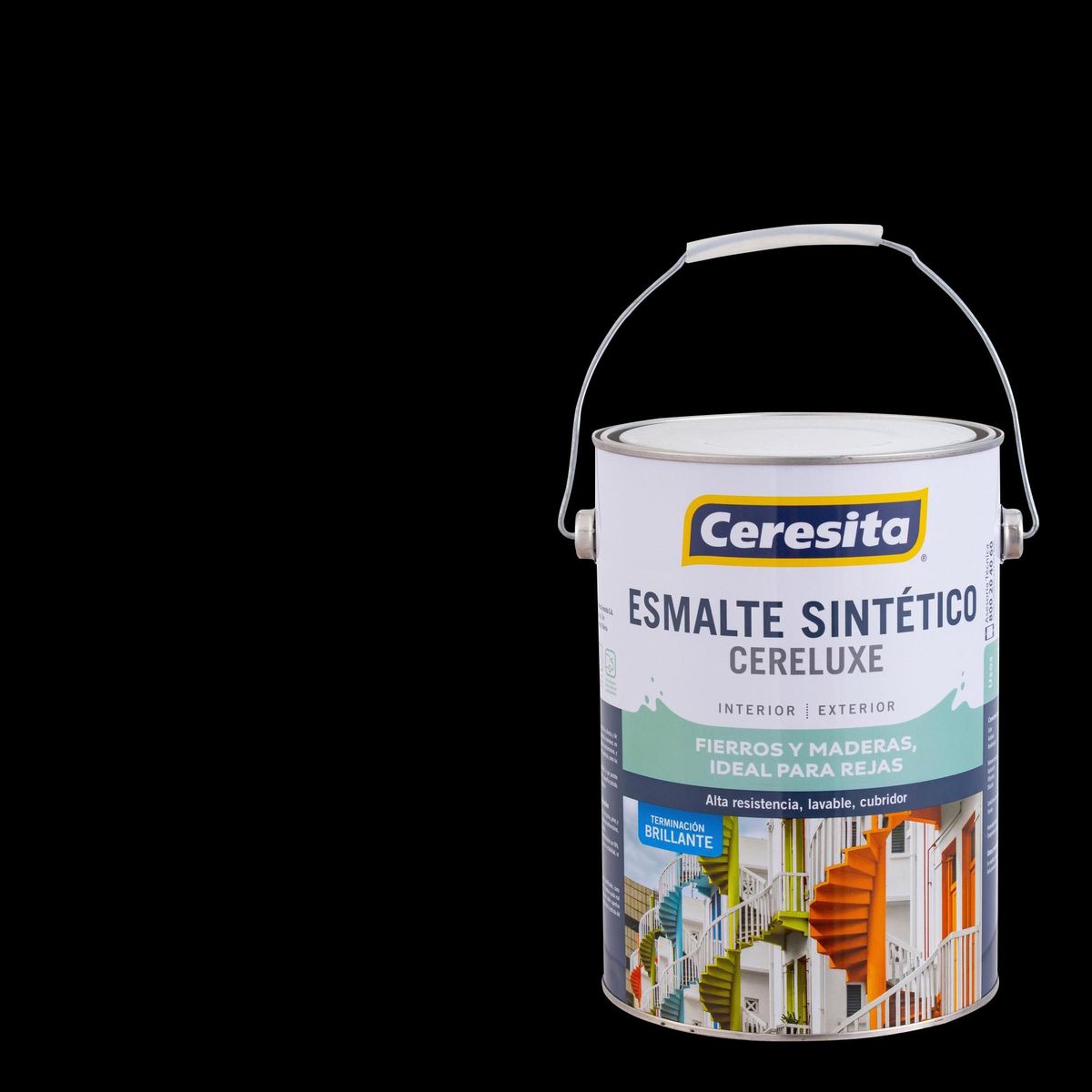 CERESITA - Esmalte Sintético Brillante 1 galón(es) Negro Negro 
