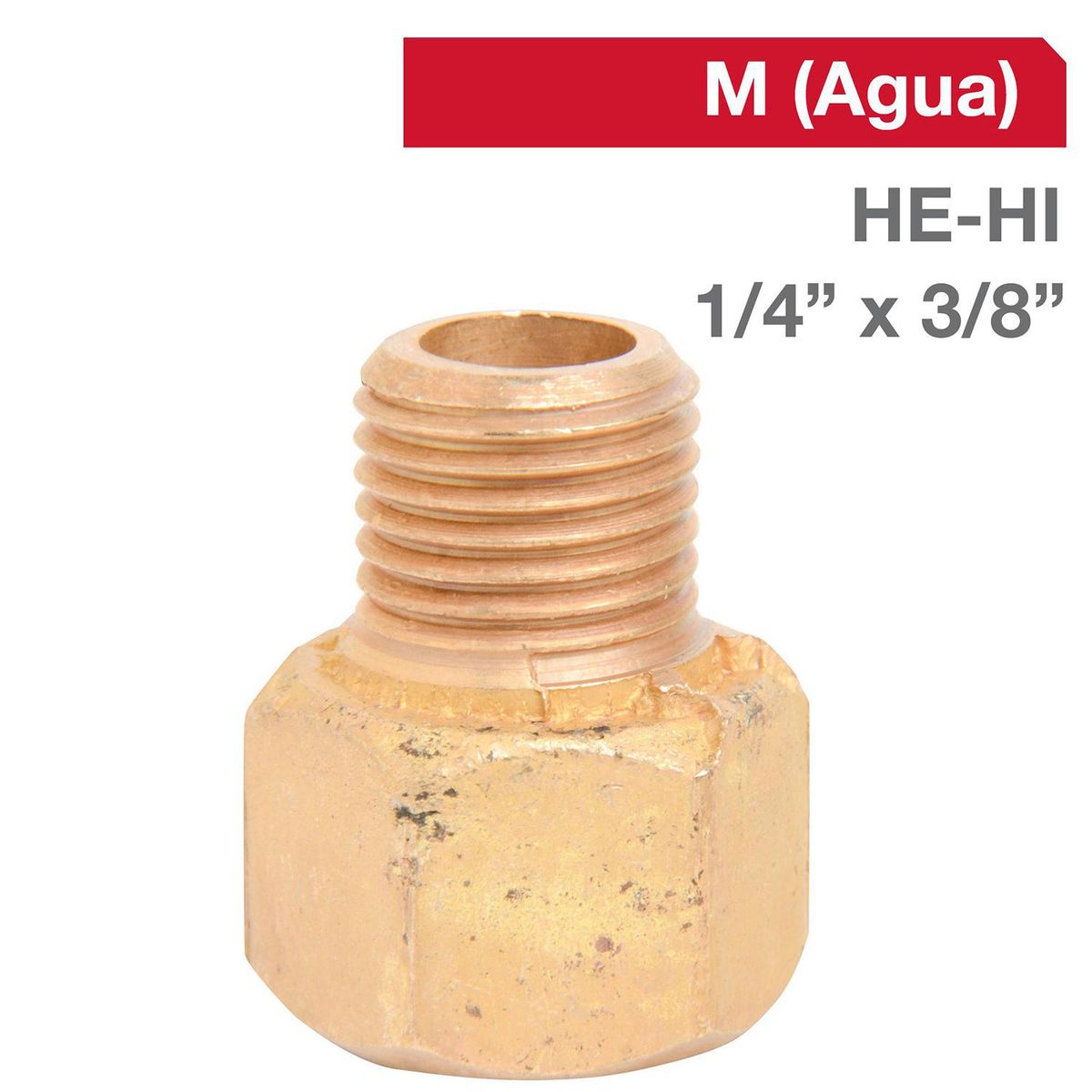 GRIFESA - Niple Bronce HE/HI 1/4" x 3/8" 1u