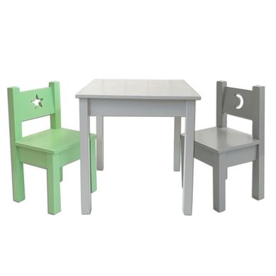 MESA SILLAS Infantil Verde.