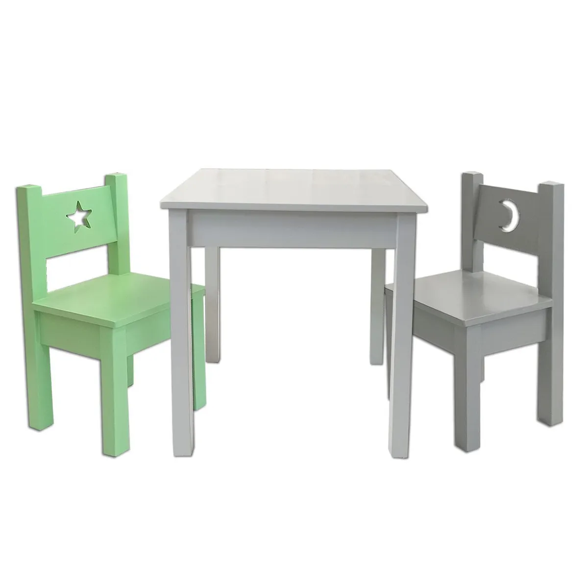 MUEBLES KIDS - MESA SILLAS Infantil Verde
