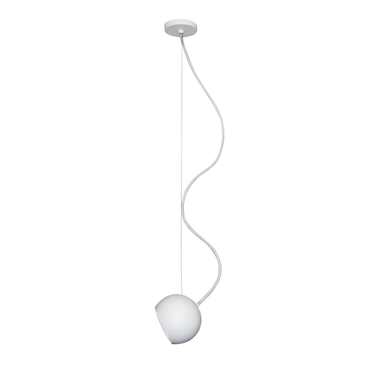 BLUMENAU - Lámpara Colgante 1 Luz Aluminio Blanco