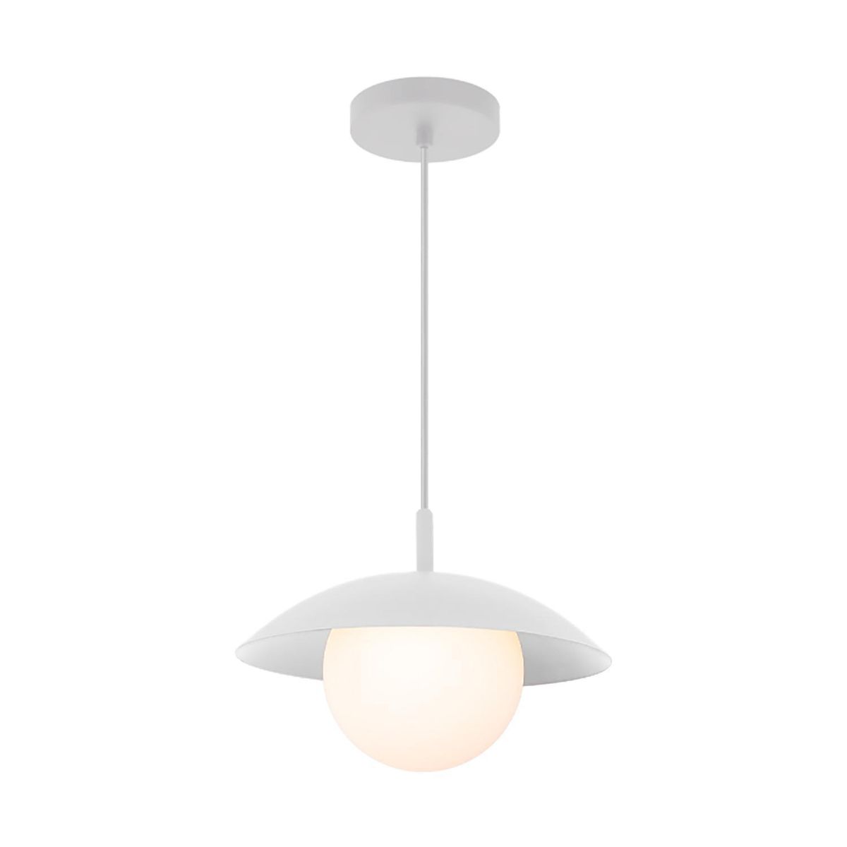 BLUMENAU - Lámpara Colgante Anna 1 Luz Vidrio Gris