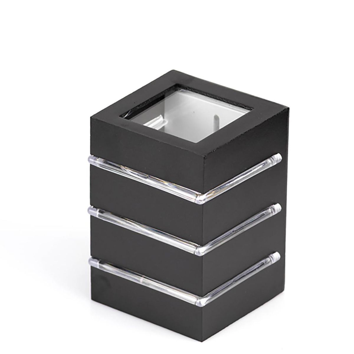 BLUMENAU - Apliqué Flip II 1 Luz Aluminio Negro