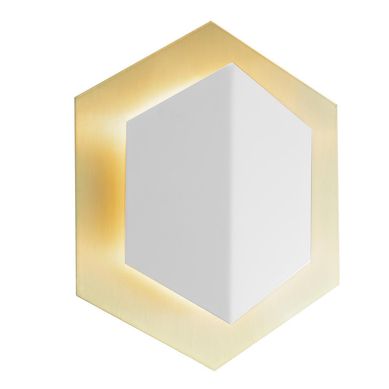 Apliqu Quarzo blanco Bronce 190mm 2 luces G9