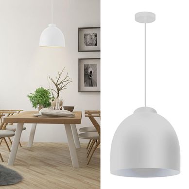 Lmpara colgante Blum blanca aluminio 350mm 1 luz E27
