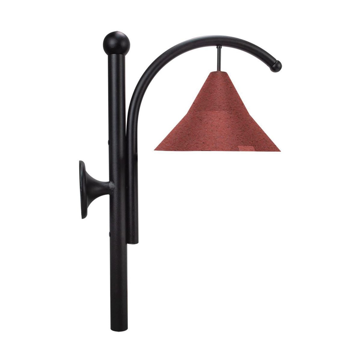 BLUMENAU - Apliqué Corten 1 Luz Aluminio Negro