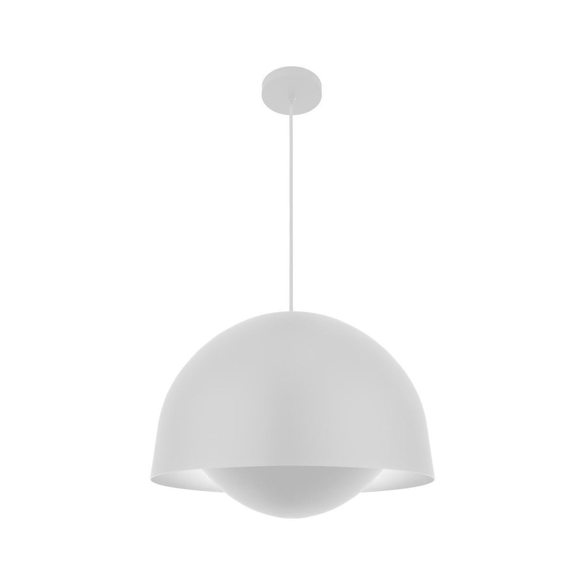 BLUMENAU - Lámpara Colgante Ergo 2 Luces Aluminio Blanco