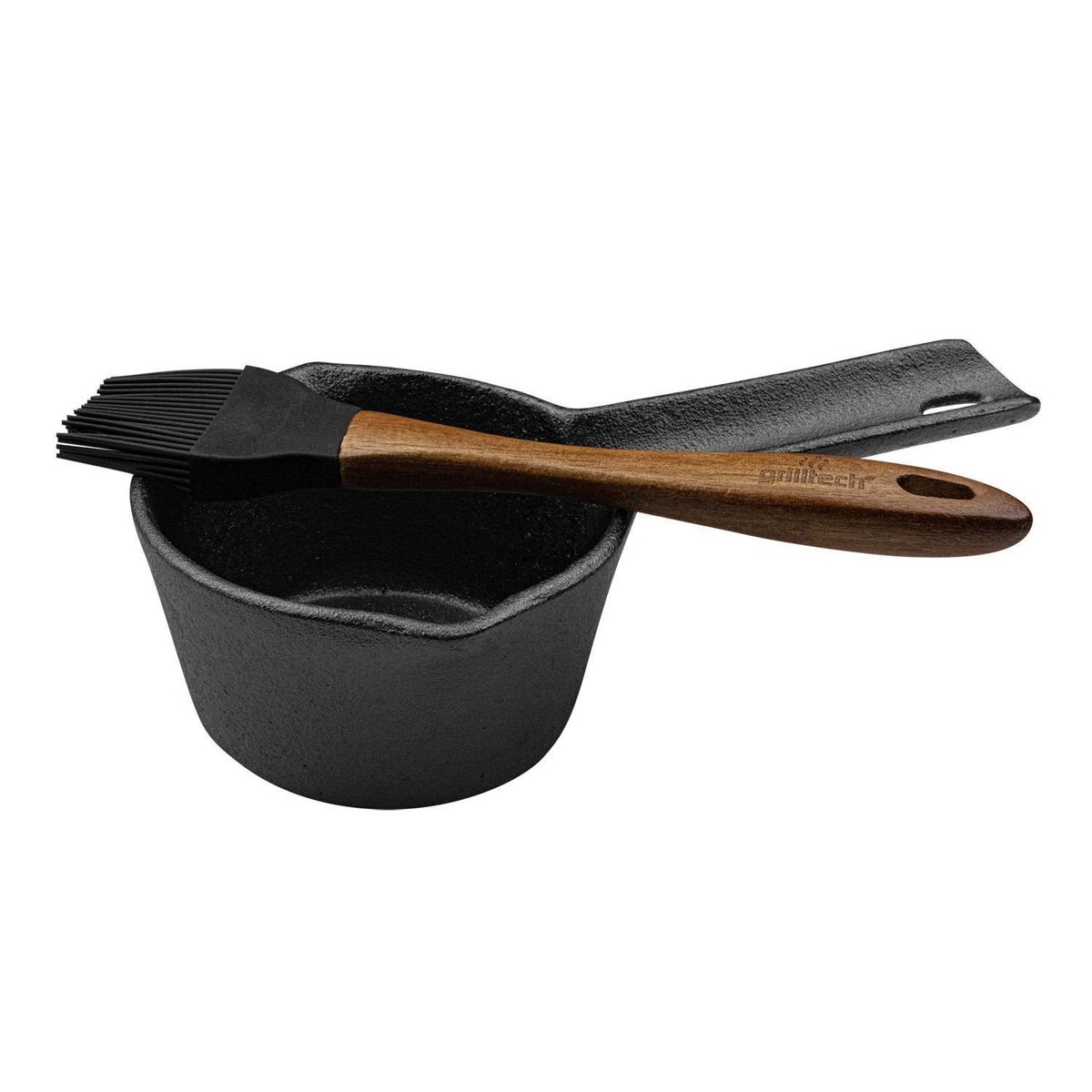 GRILLTECH - Olla salsa fierro fundido con brocha