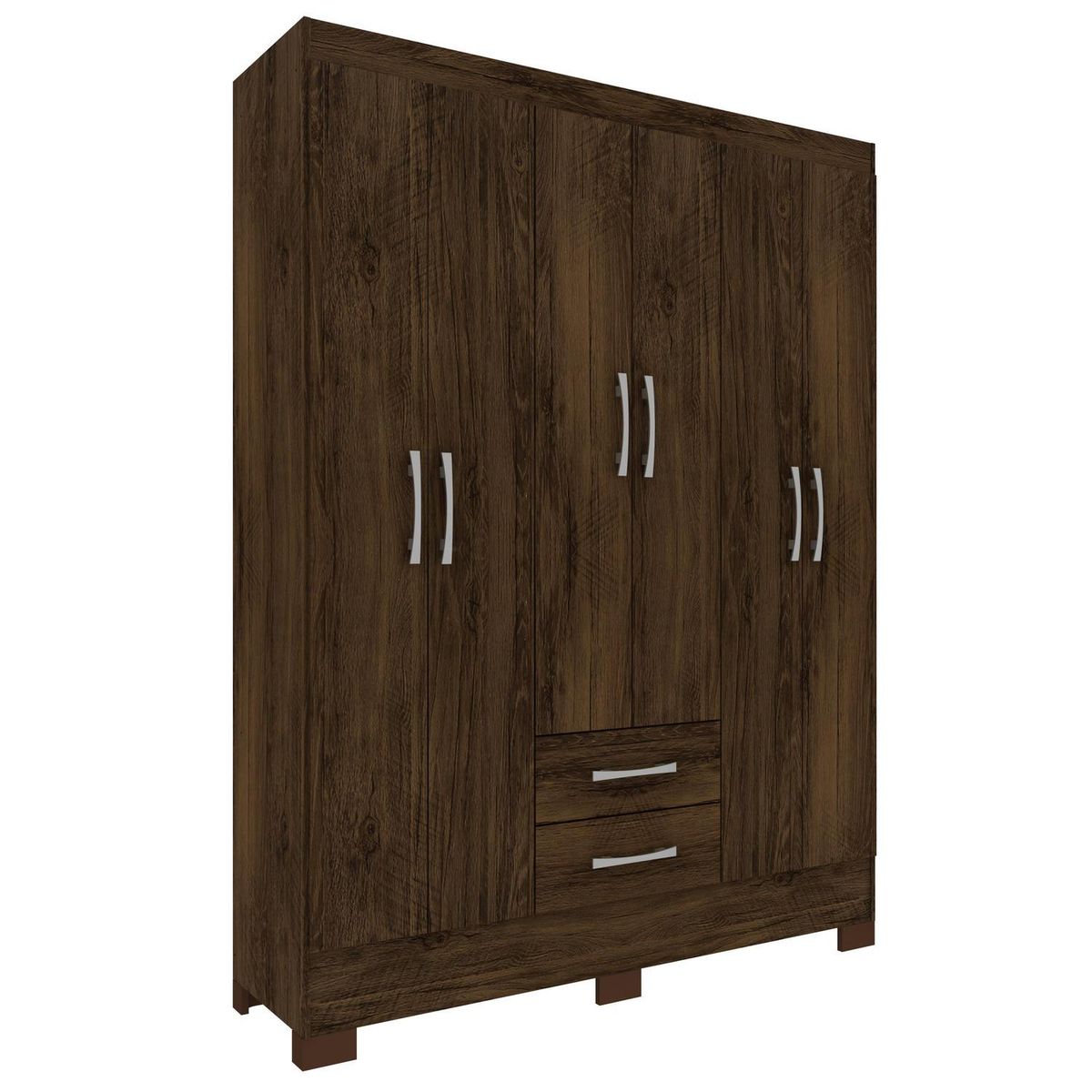 ALTAVISION - Clóset Natal 6 Puerta(s) 2 Cajón(es) 4 Repisa(s) 135.3x180x35 cm Café