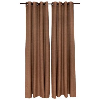 Set cortina black out 2 paos text 140x220 cm caf