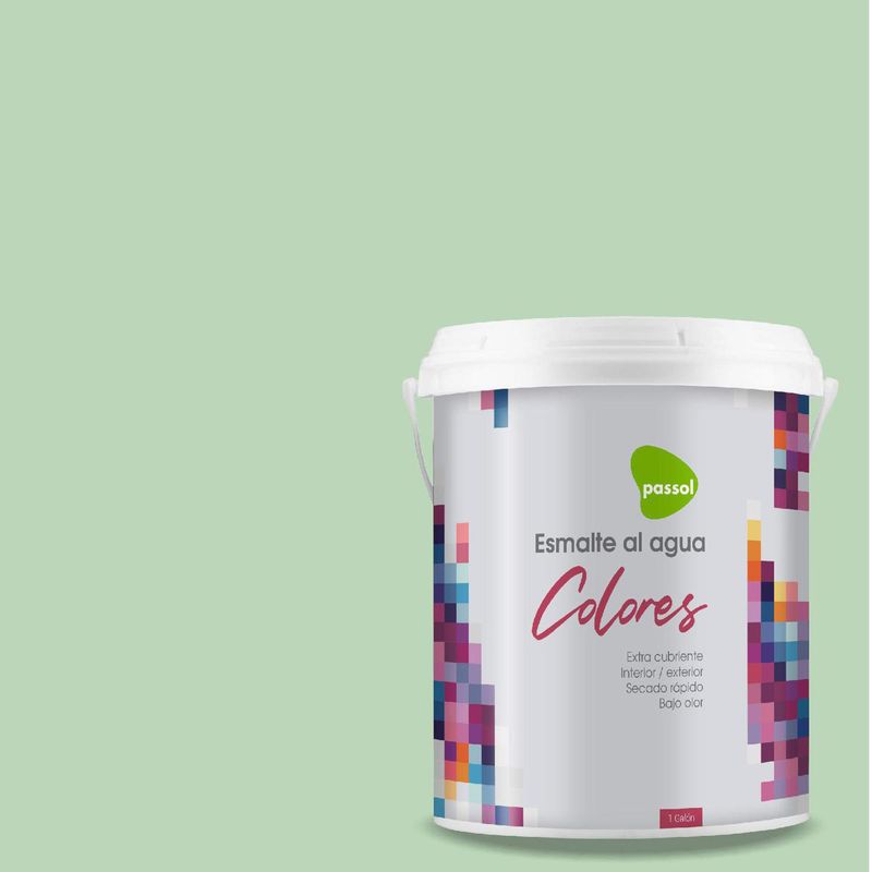 PASSOL - Esmalte al Agua Mate 1 galón(es) Verde Koy