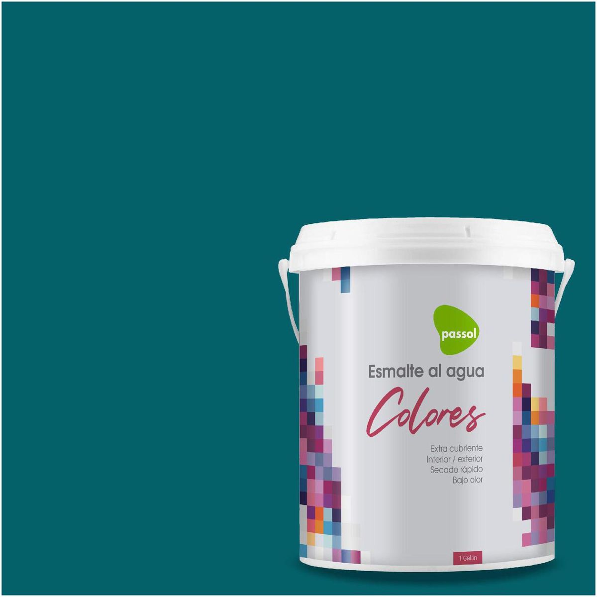 PASSOL - Esmalte al Agua 1 galón(es) Mate Verde Nordic Sea