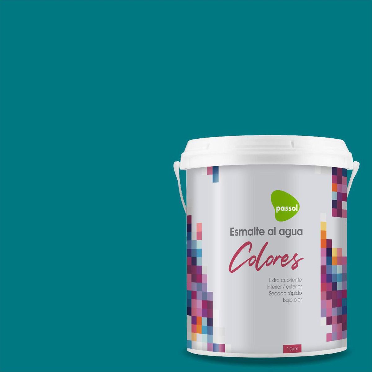 PASSOL - Esmalte al Agua 1 galón(es) Mate Azul Danube Sky