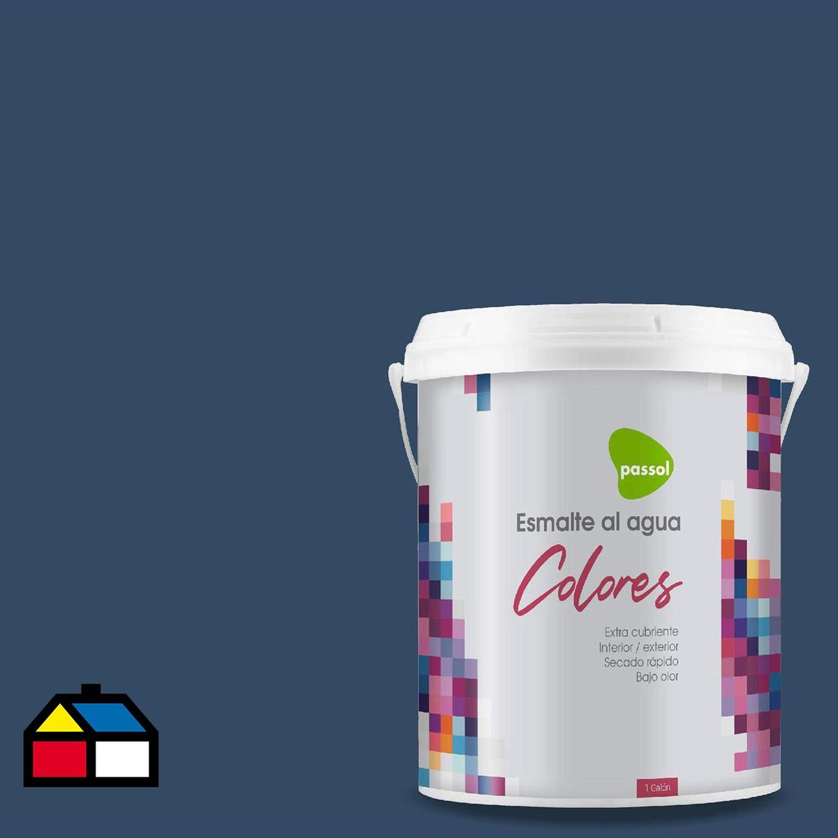 PASSOL - Esmalte al Agua Mate 1 galón(es) Azul Deep Marine
