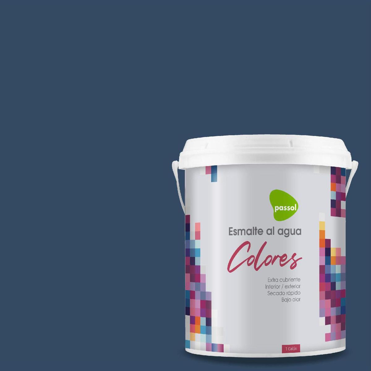 PASSOL - Esmalte al Agua Mate 1 galón(es) Azul Deep Marine