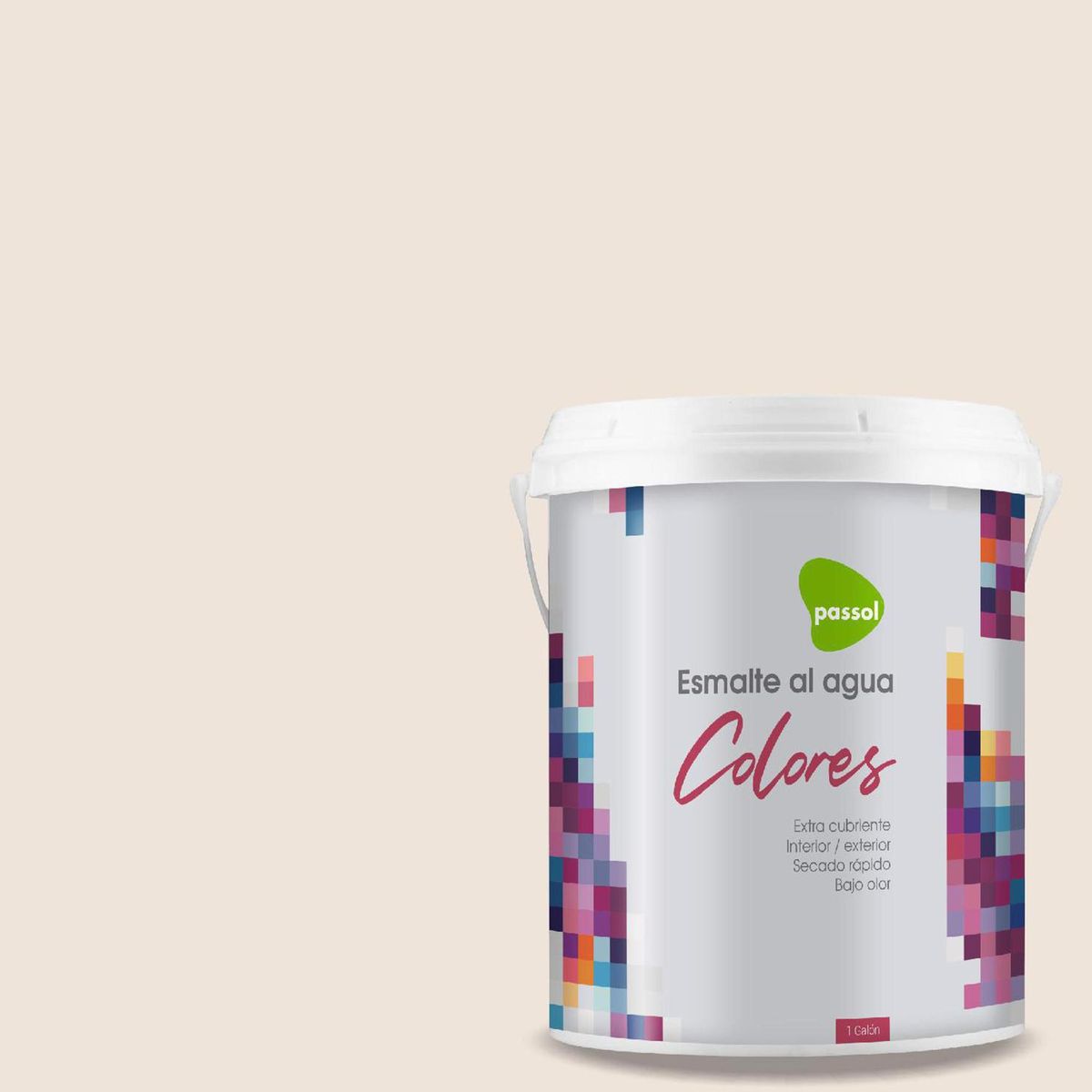 PASSOL - Esmalte al Agua 1 galón(es) Mate Beige Subtle Tint