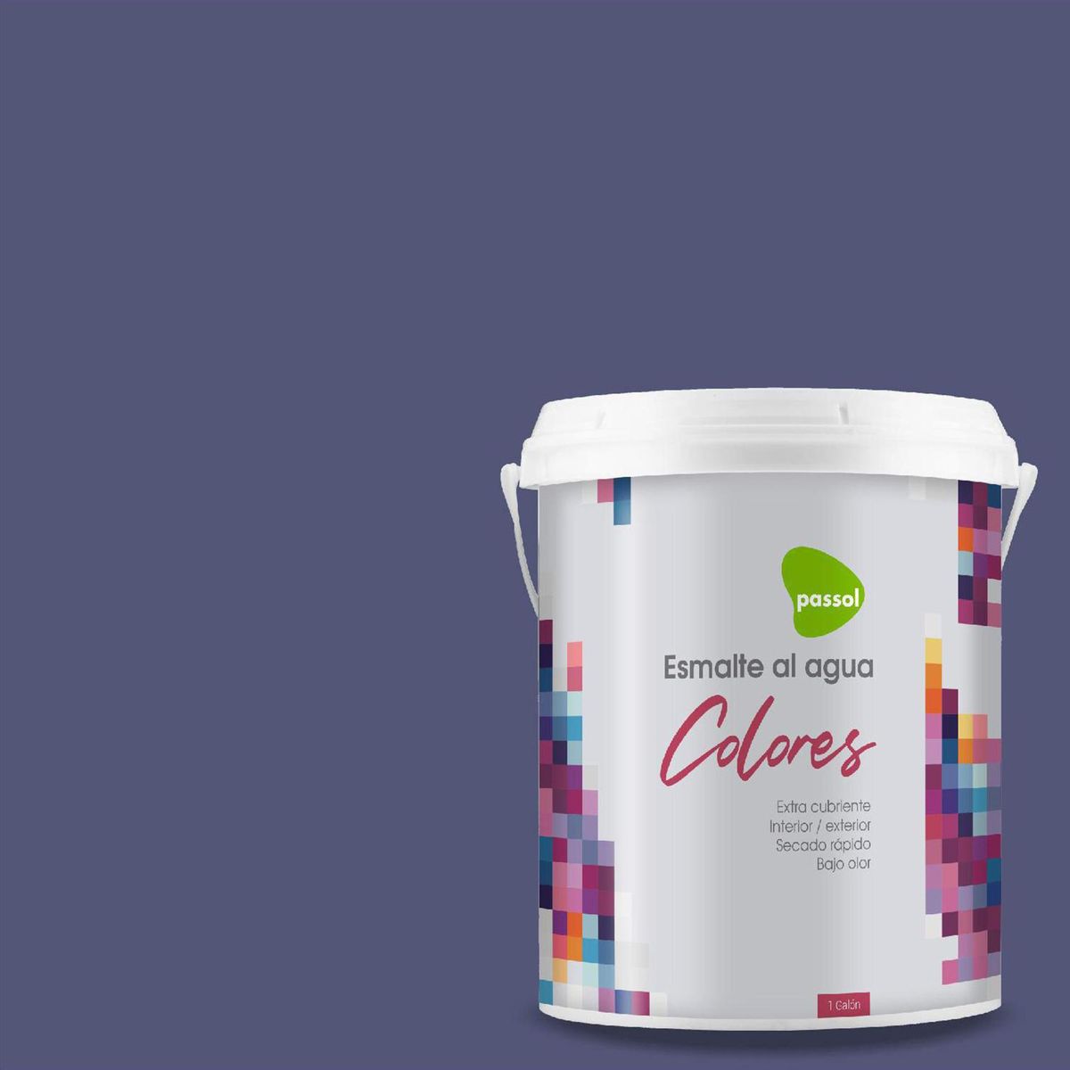 PASSOL - Esmalte al Agua 1 galón(es) Mate Morado Purple Sage