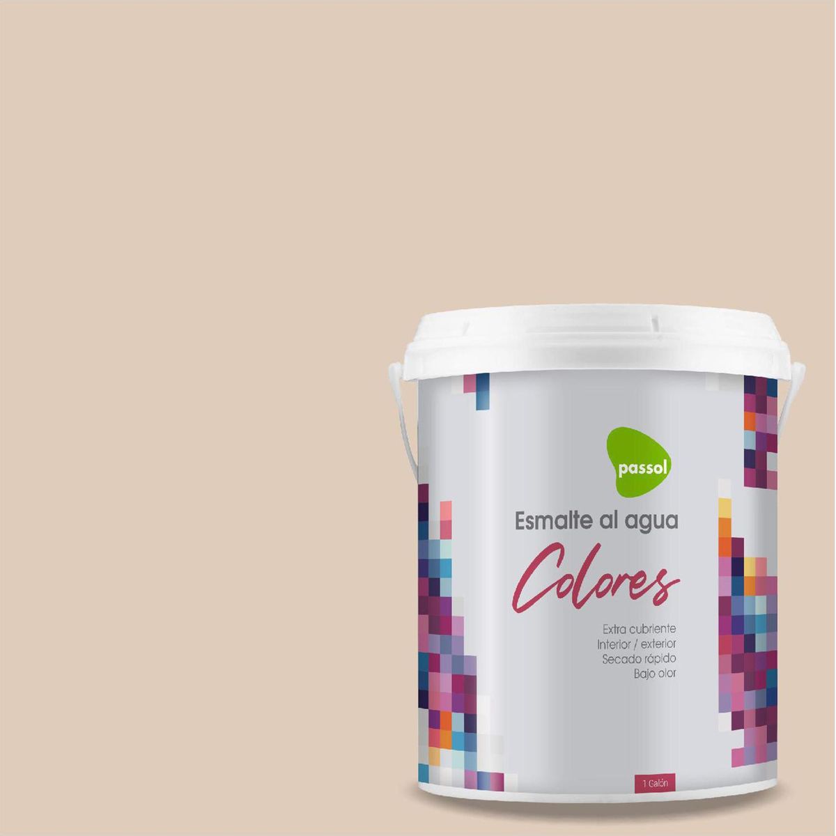 PASSOL - Esmalte al Agua 1 galón(es) Mate Beige Blushing Tan