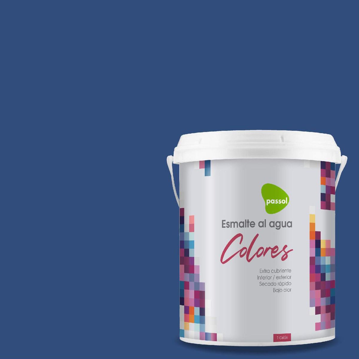 PASSOL - Esmalte al Agua 1 galón(es) Mate Azul Skipper Blue