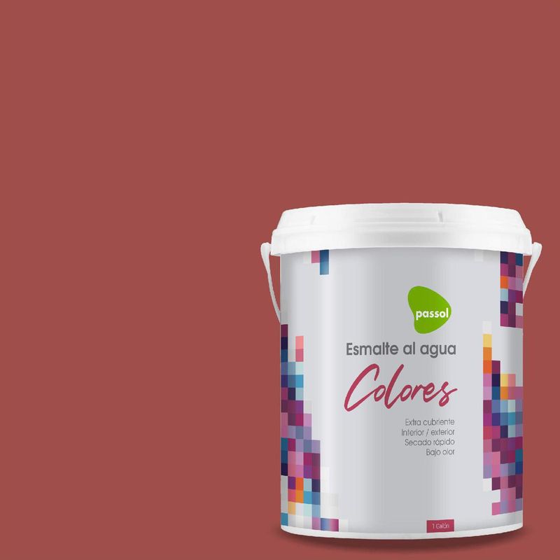 PASSOL - Esmalte al Agua Mate 1 galón(es) Café Ginger Spice