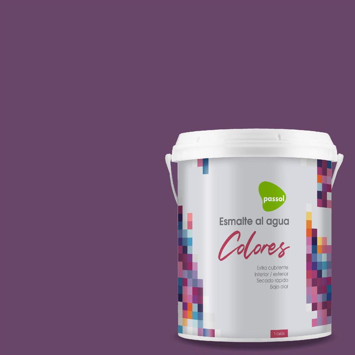 PASSOL - Esmalte al Agua 1 galón(es) Mate Morado Violette