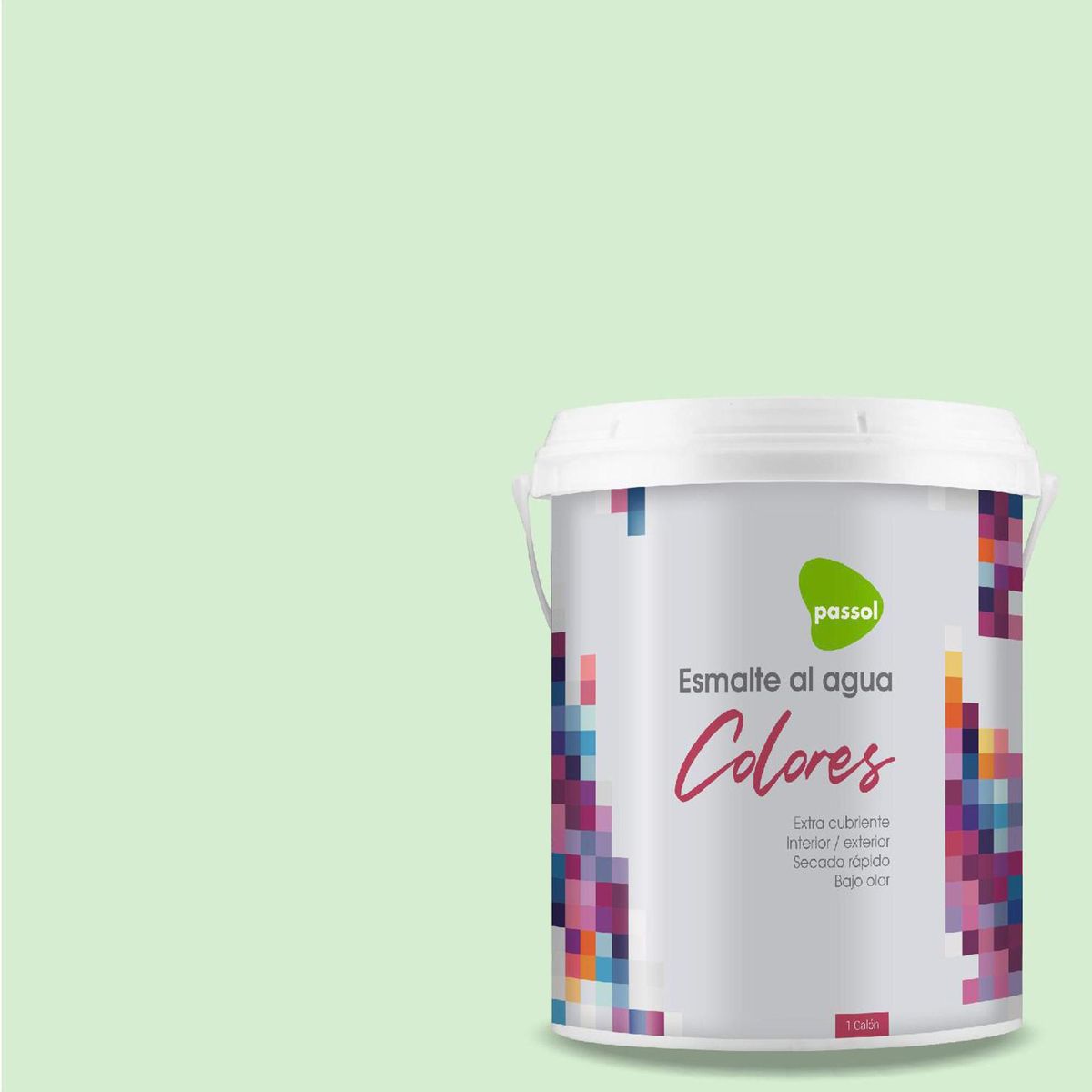 PASSOL - Esmalte al Agua 1 galón(es) Mate Verde Mint Sherbet