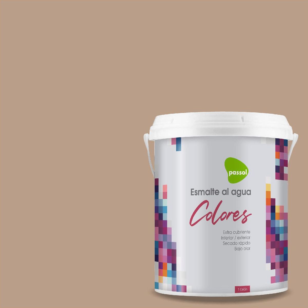 PASSOL - Esmalte al Agua 1 galón(es) Mate Beige Apache
