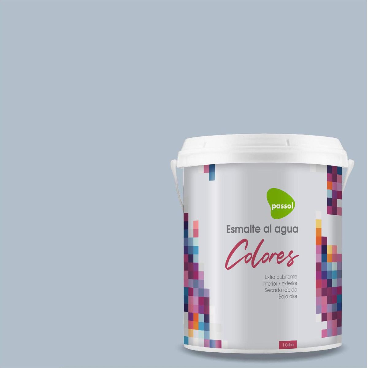 PASSOL - Esmalte al Agua 1 galón(es) Mate Gris Foggy Night