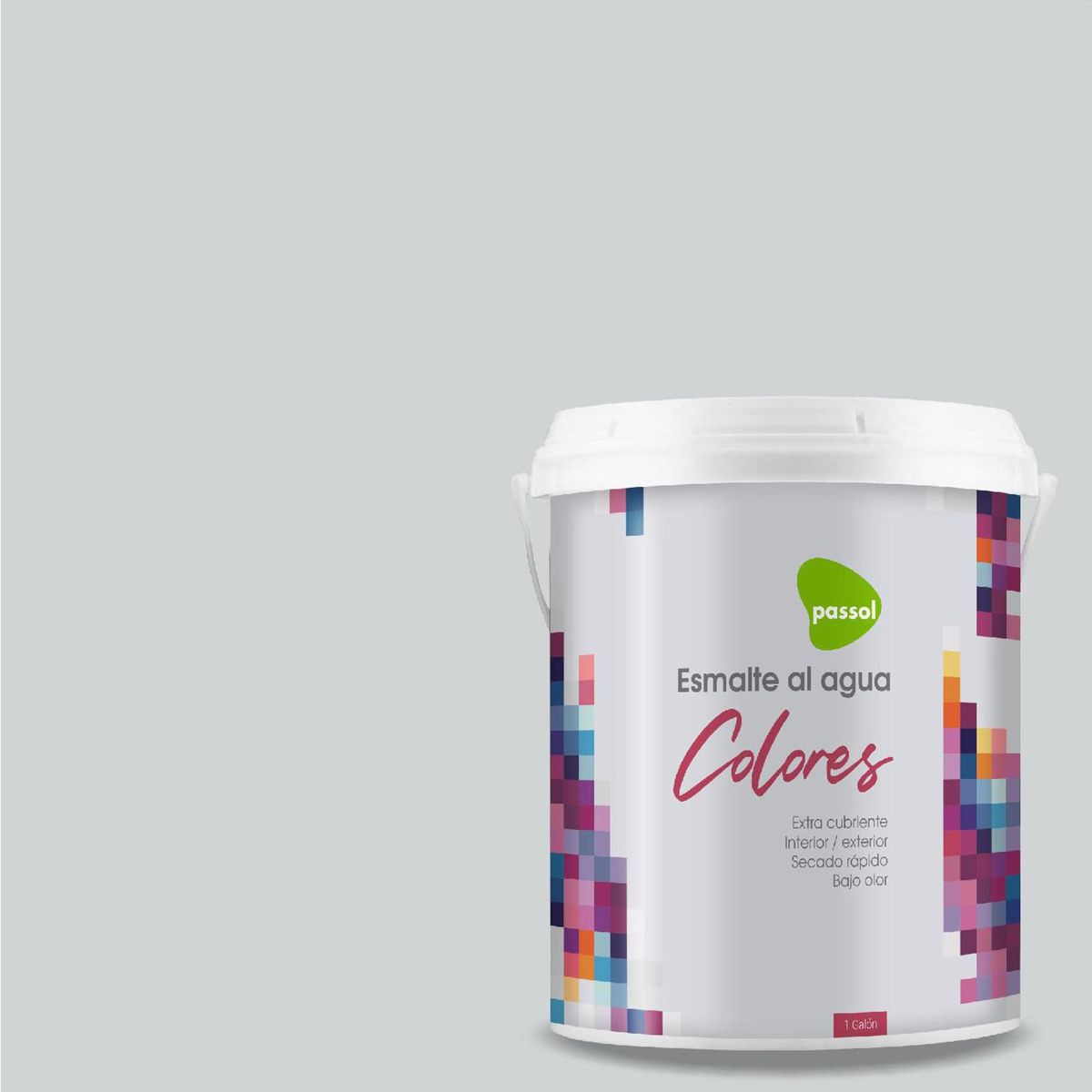 PASSOL - Esmalte al Agua 1 galón(es) Mate Gris Snowbell