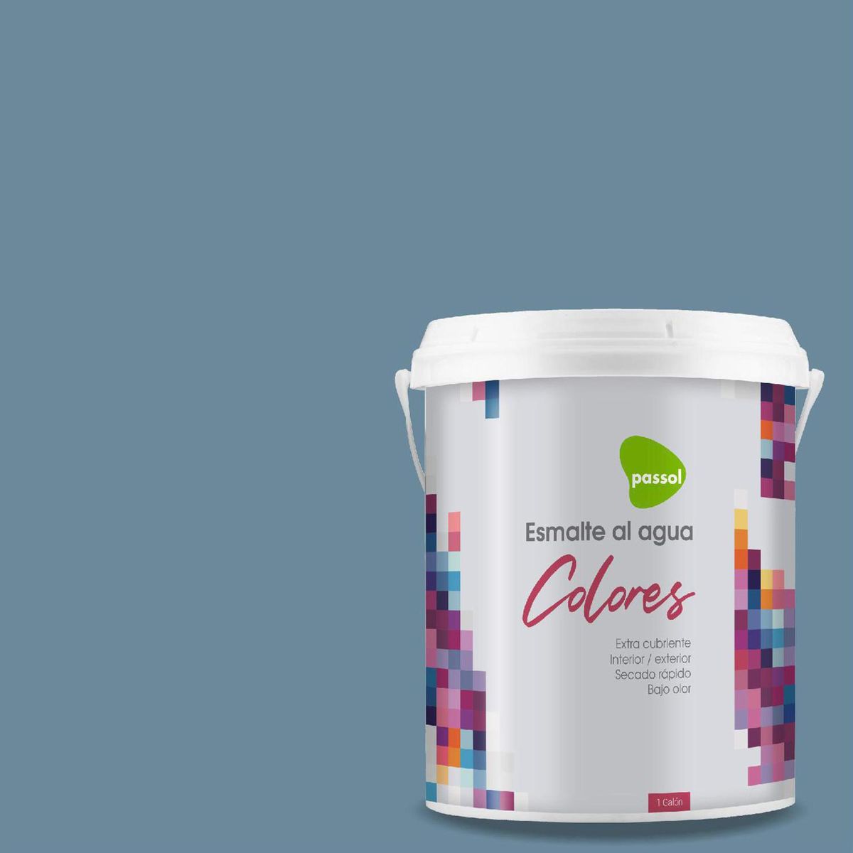 PASSOL - Esmalte al Agua 1 galón(es) Mate Azul Tempest Storm