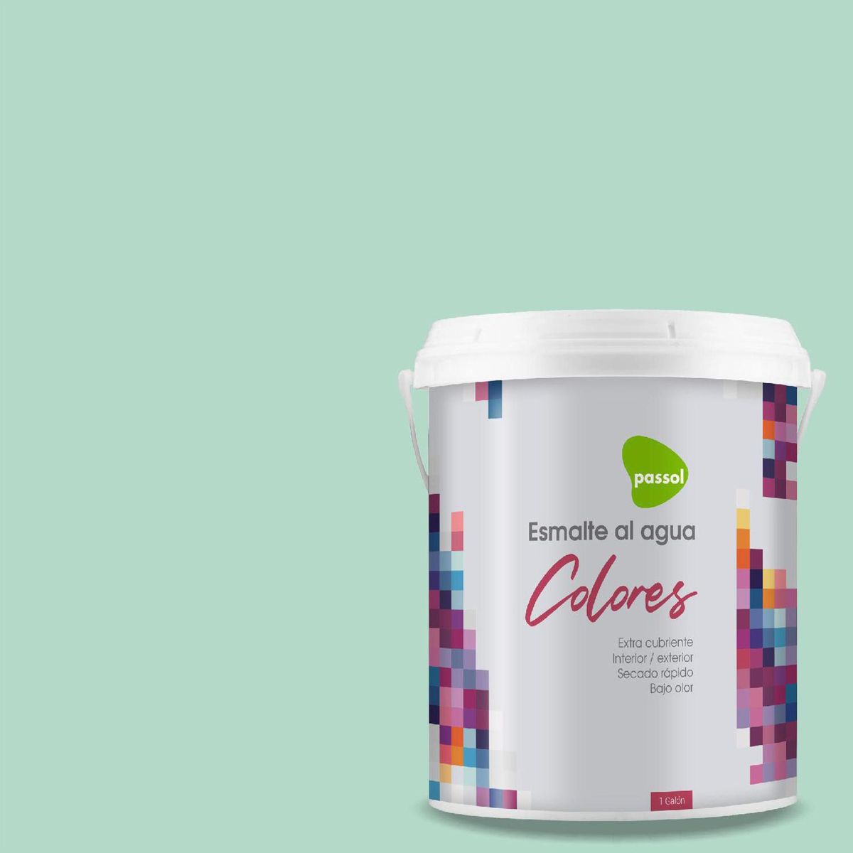 PASSOL - Esmalte al Agua Mate 1 galón(es) Verde Pastel Pine
