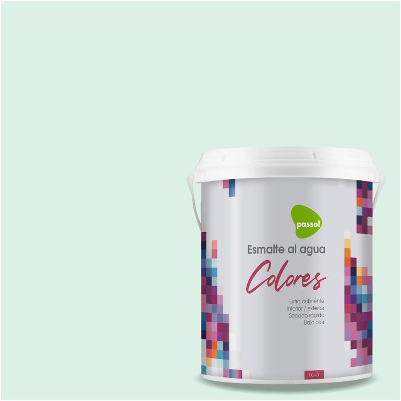 PASSOL - Esmalte al Agua Mate 1 galón(es) Blanco Aqua Foam