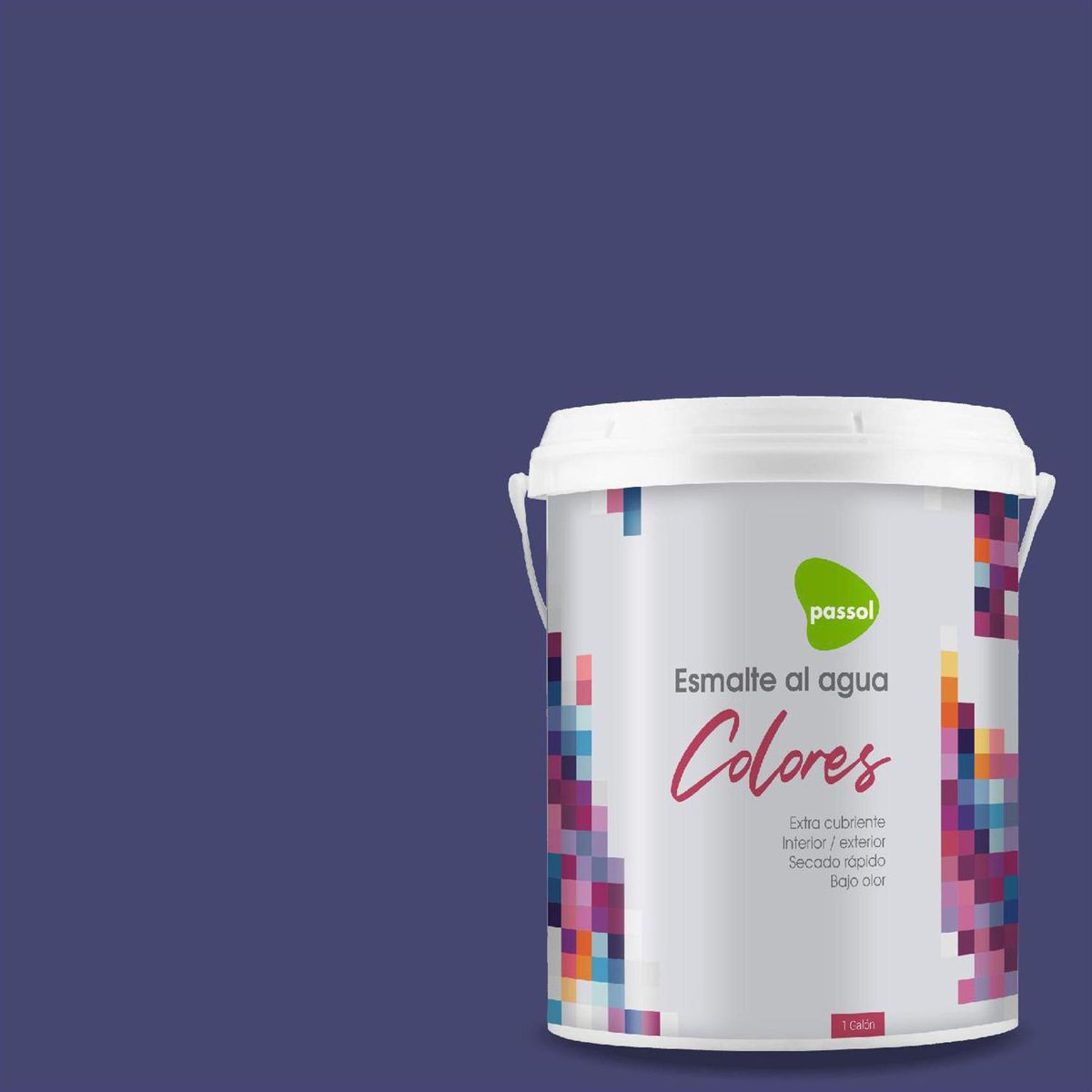 PASSOL - Esmalte al Agua 1 galón(es) Mate Azul Plumage