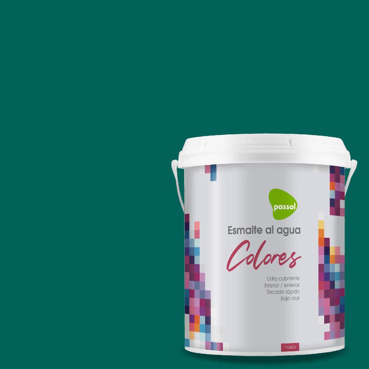 PASSOL - Esmalte al Agua 1 galón(es) Mate Verde Egyptian Green
