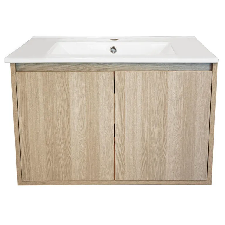 Kit Mueble Amélie 70x46 + Cubierta color acácia