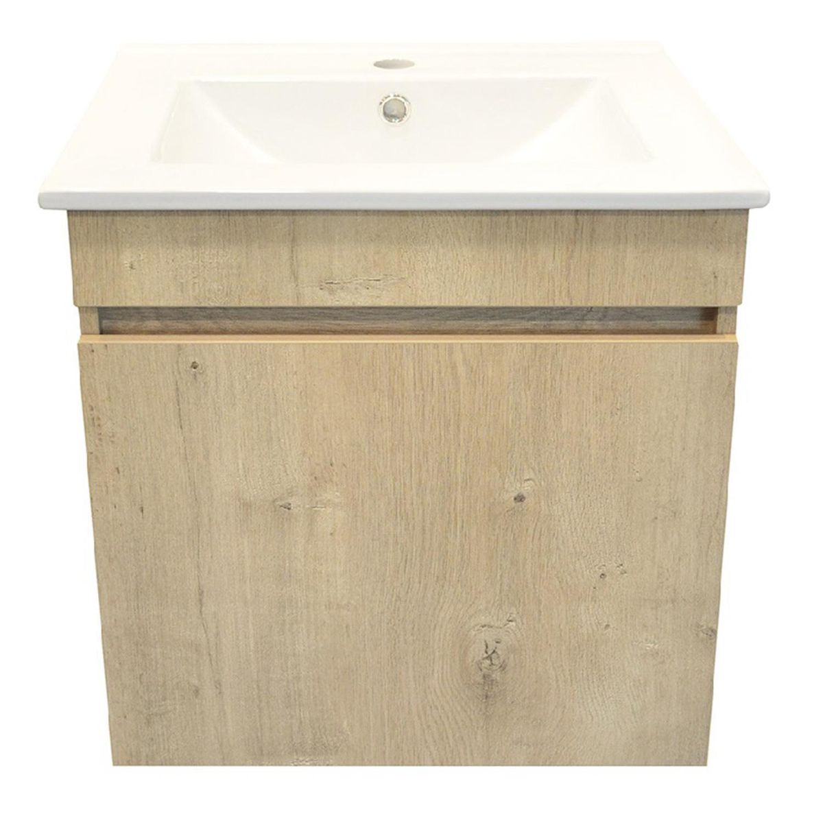 STRETTO - Kit Mueble Moyen 50x46 + Cubierta color nogal