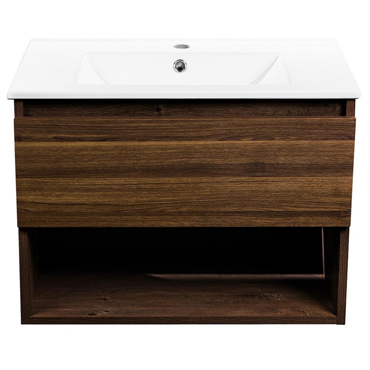 STRETTO - Kit Mueble Belle 60x46 + Cubierta. Color Roble