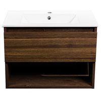 Kit Mueble Belle 60x46 + Cubierta. Color Roble