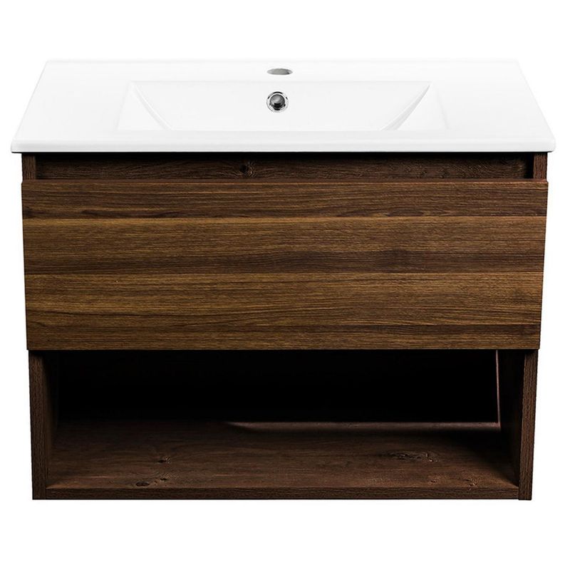 STRETTO - Kit Mueble Belle 60x46 + Cubierta. Color Roble